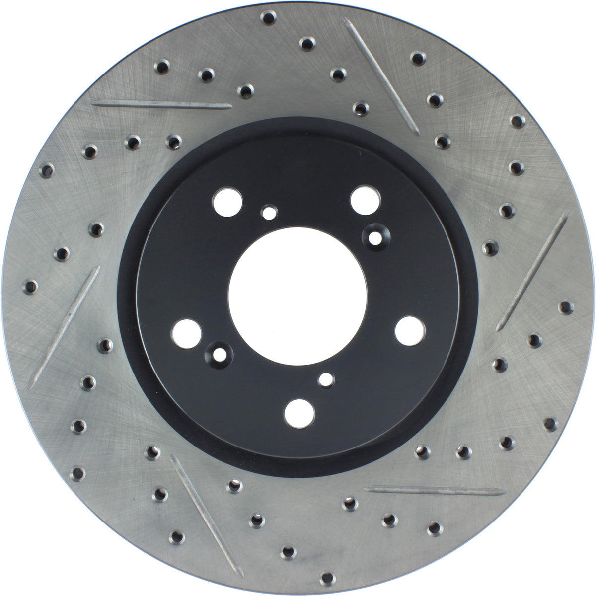 StopTech Sport Drilled/Slotted Brake Rotor; Front Left