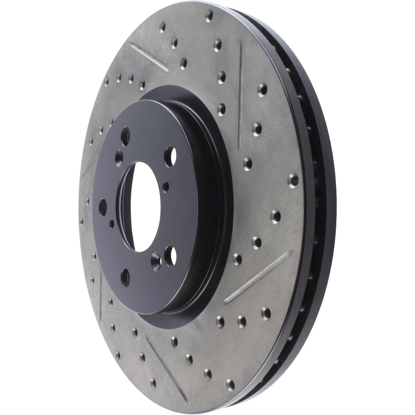 StopTech Sport Drilled/Slotted Brake Rotor; Front Left