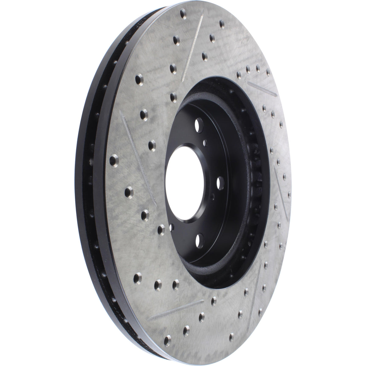 StopTech Sport Drilled/Slotted Brake Rotor; Front Left