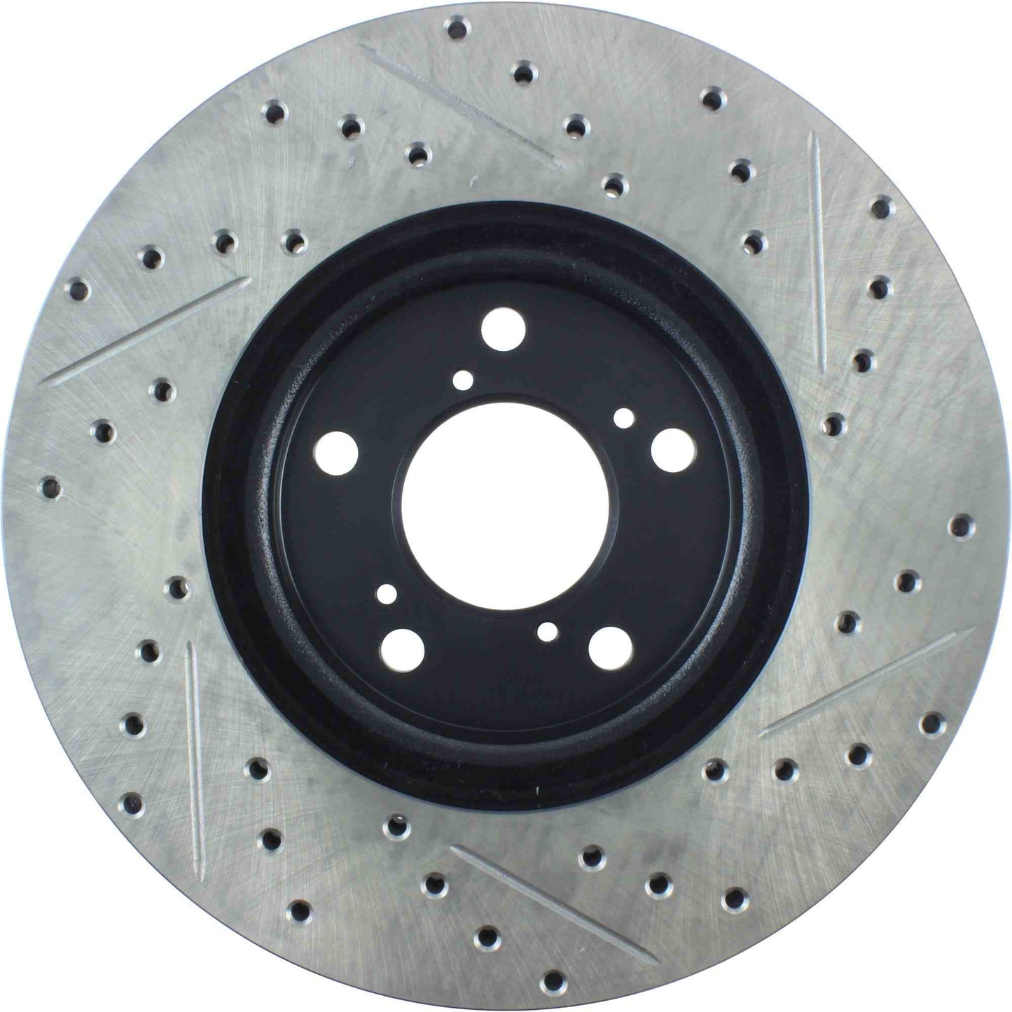 StopTech Sport Drilled/Slotted Brake Rotor; Front Right