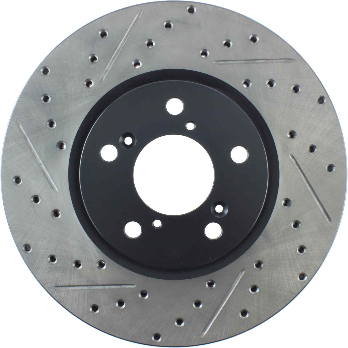 StopTech Sport Drilled/Slotted Brake Rotor; Front Right