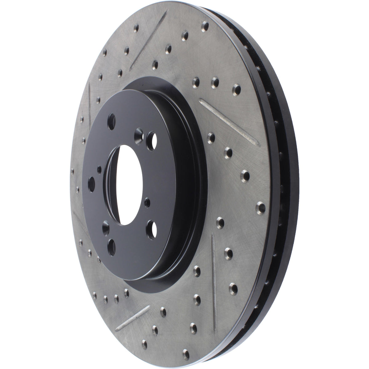 StopTech Sport Drilled/Slotted Brake Rotor; Front Right