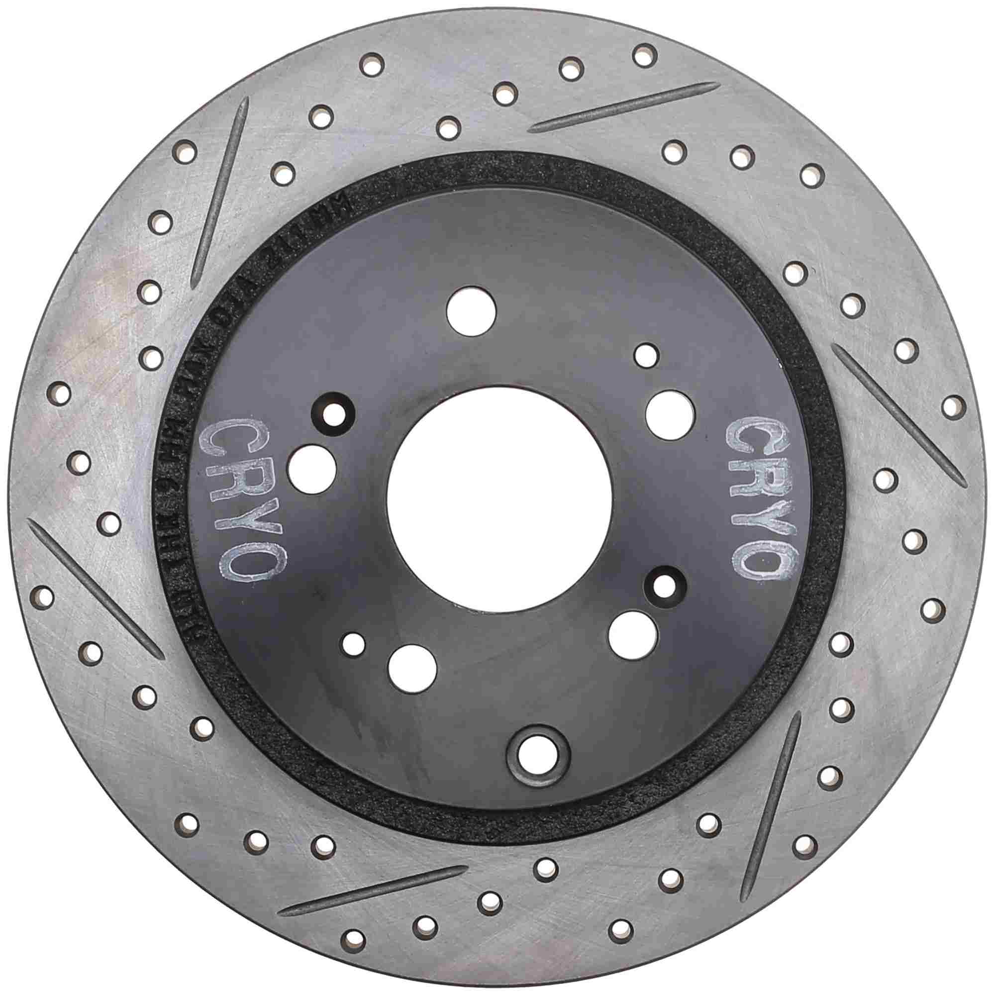 StopTech Sport Cryo Drilled/Slotted Brake Rotor; Rear Right