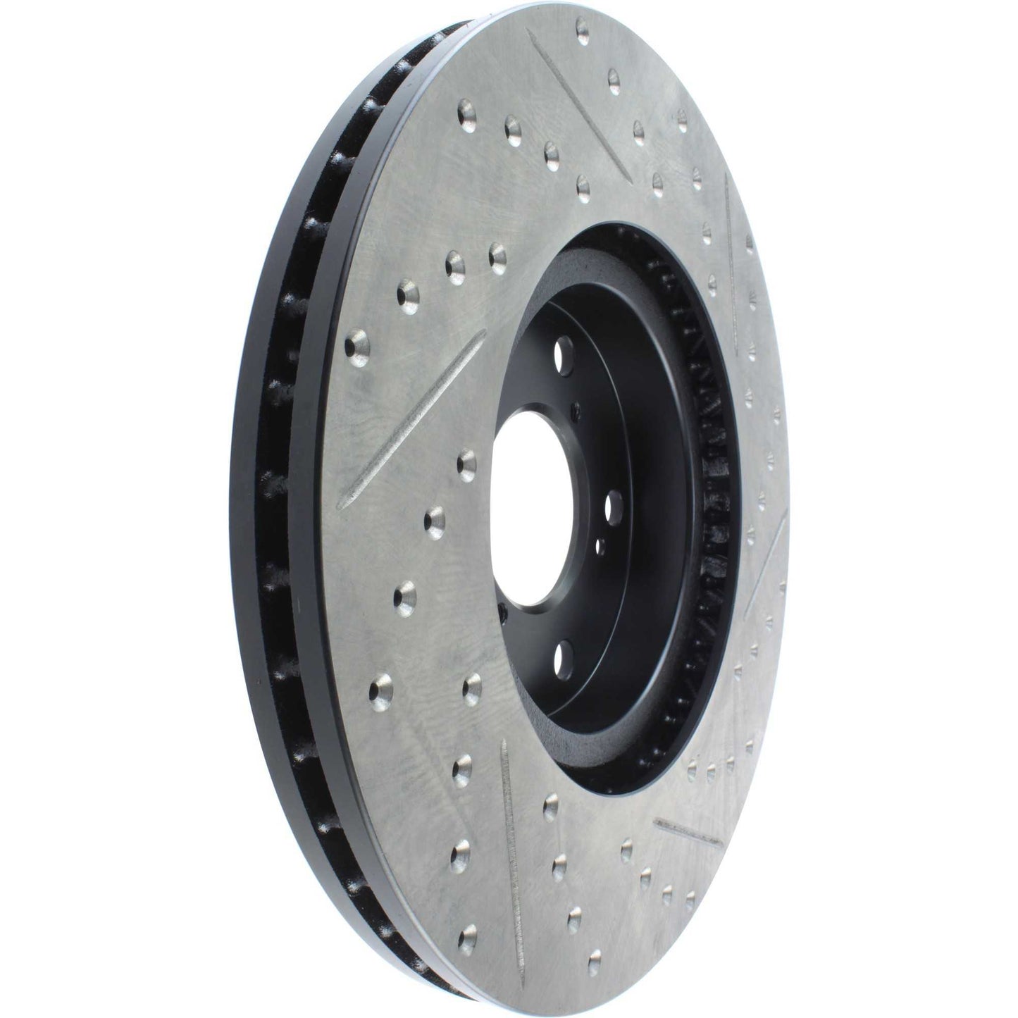 StopTech 07-13 Acura MDX Sport Slotted & Drilled Front Right Cryo Rotor 127.40071CR