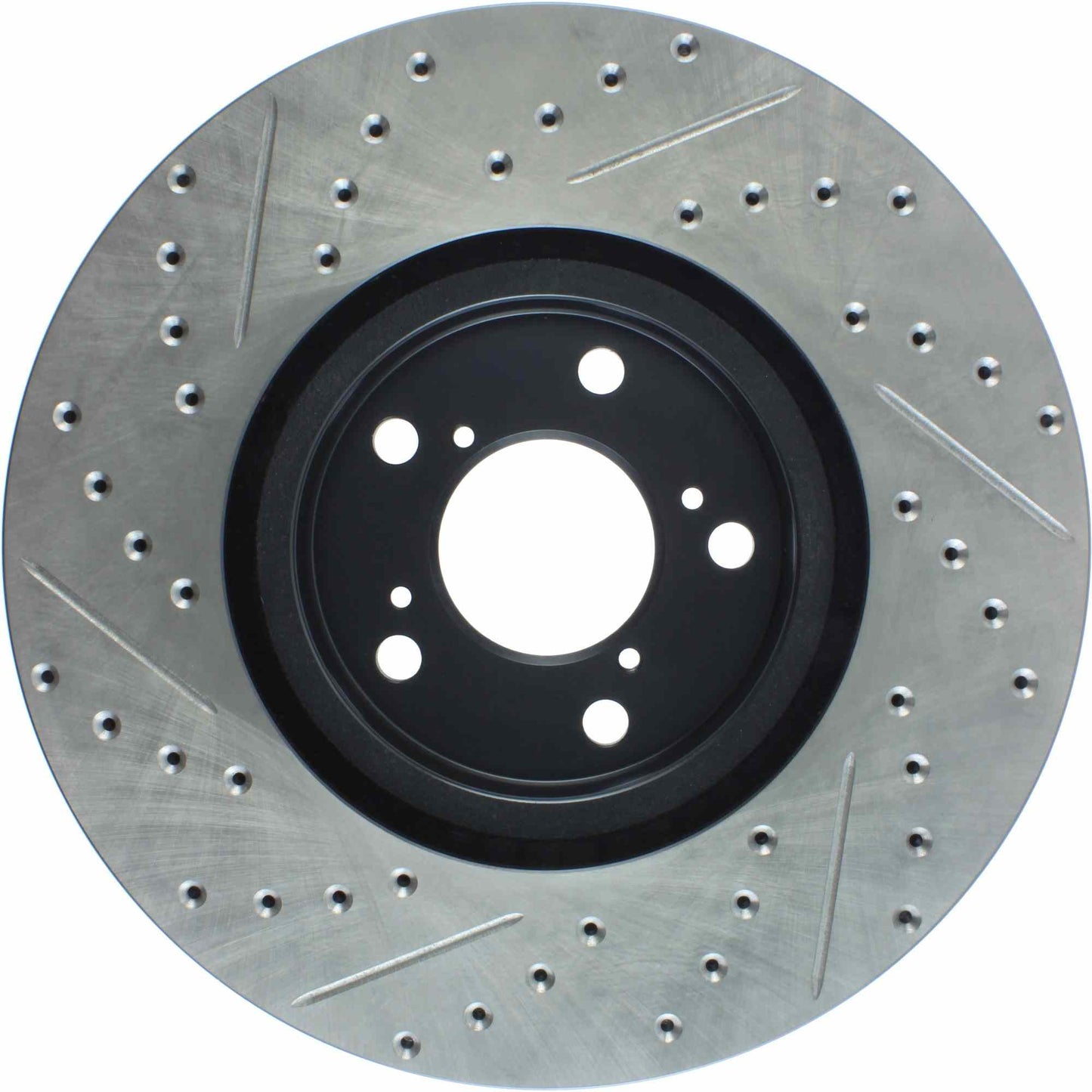 StopTech Sport Drilled/Slotted Brake Rotor; Front Left