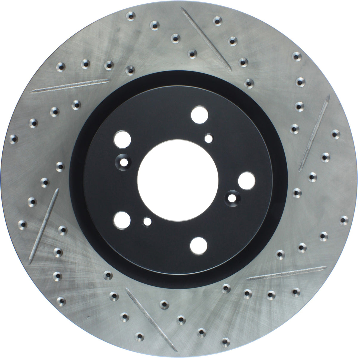 StopTech Sport Drilled/Slotted Brake Rotor; Front Left