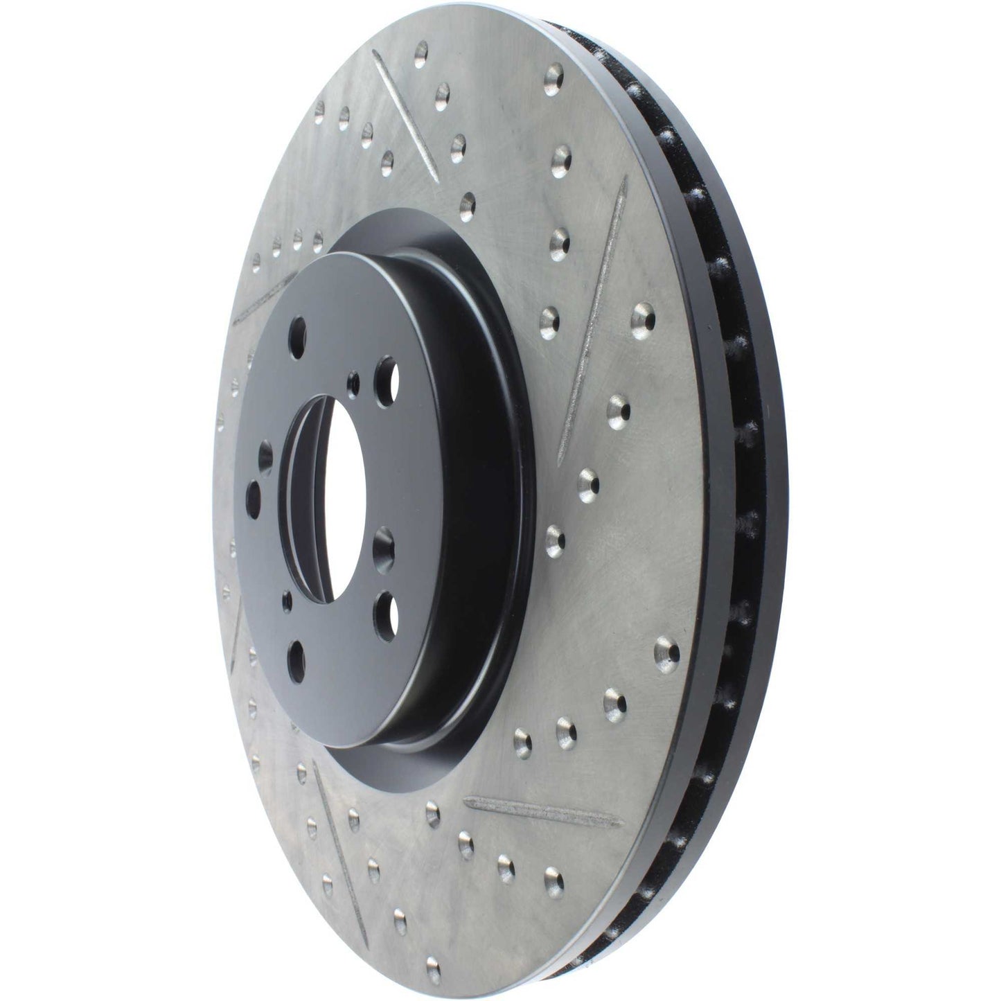 StopTech Sport Drilled/Slotted Brake Rotor; Front Left