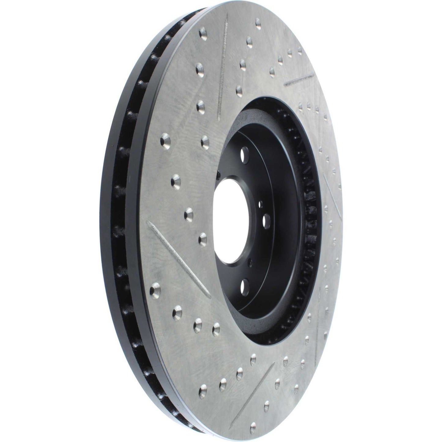 StopTech Sport Drilled/Slotted Brake Rotor; Front Left
