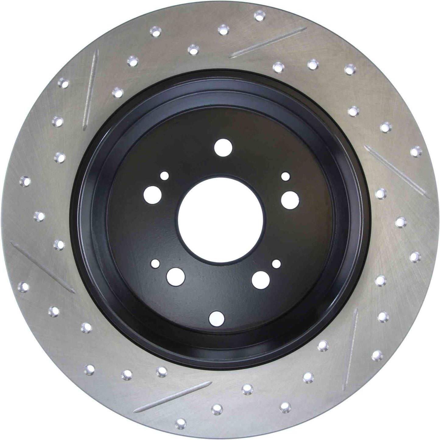 StopTech Sport Drilled/Slotted Brake Rotor; Rear Left