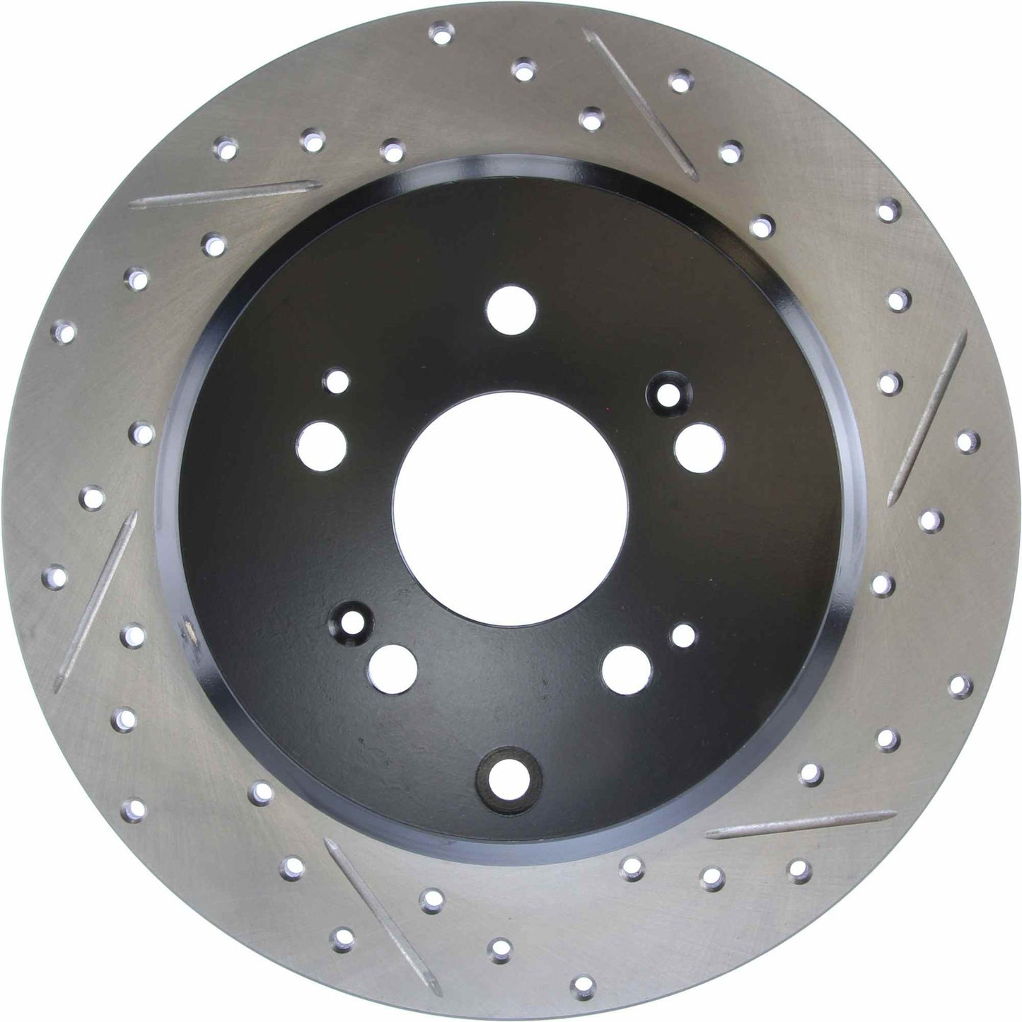 StopTech Sport Drilled/Slotted Brake Rotor; Rear Left