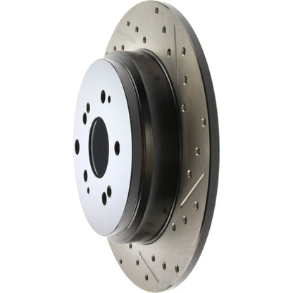 StopTech Sport Drilled/Slotted Brake Rotor; Rear Left