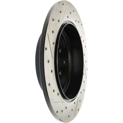 StopTech Sport Drilled/Slotted Brake Rotor; Rear Left