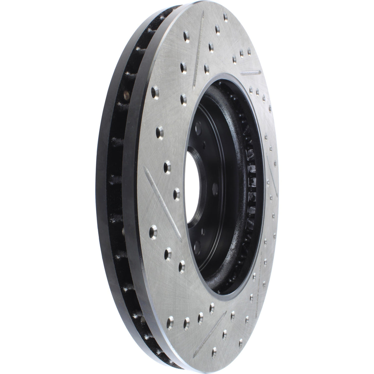 StopTech Sport Drilled/Slotted Brake Rotor; Front Left