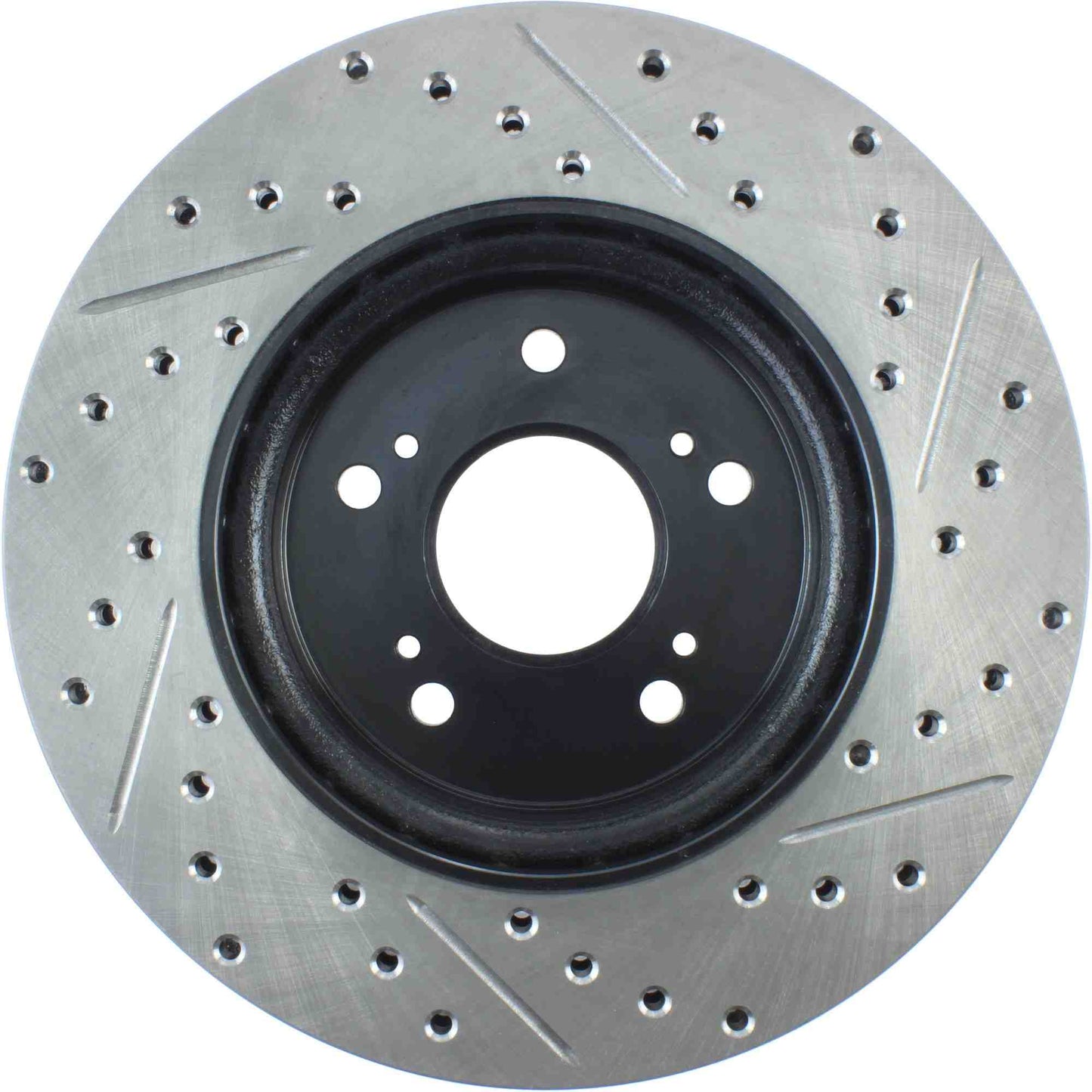 StopTech Sport Drilled/Slotted Brake Rotor; Front Right