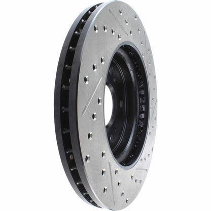 StopTech Sport Drilled/Slotted Brake Rotor; Front Right