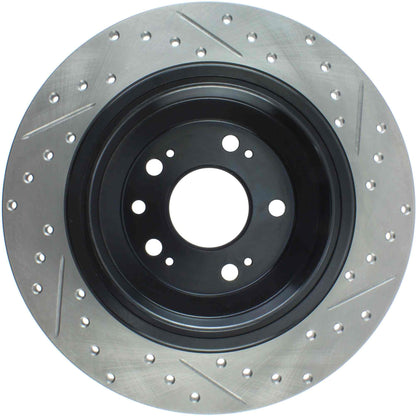 StopTech Sport Cryo Drilled/Slotted Brake Rotor; Rear Right