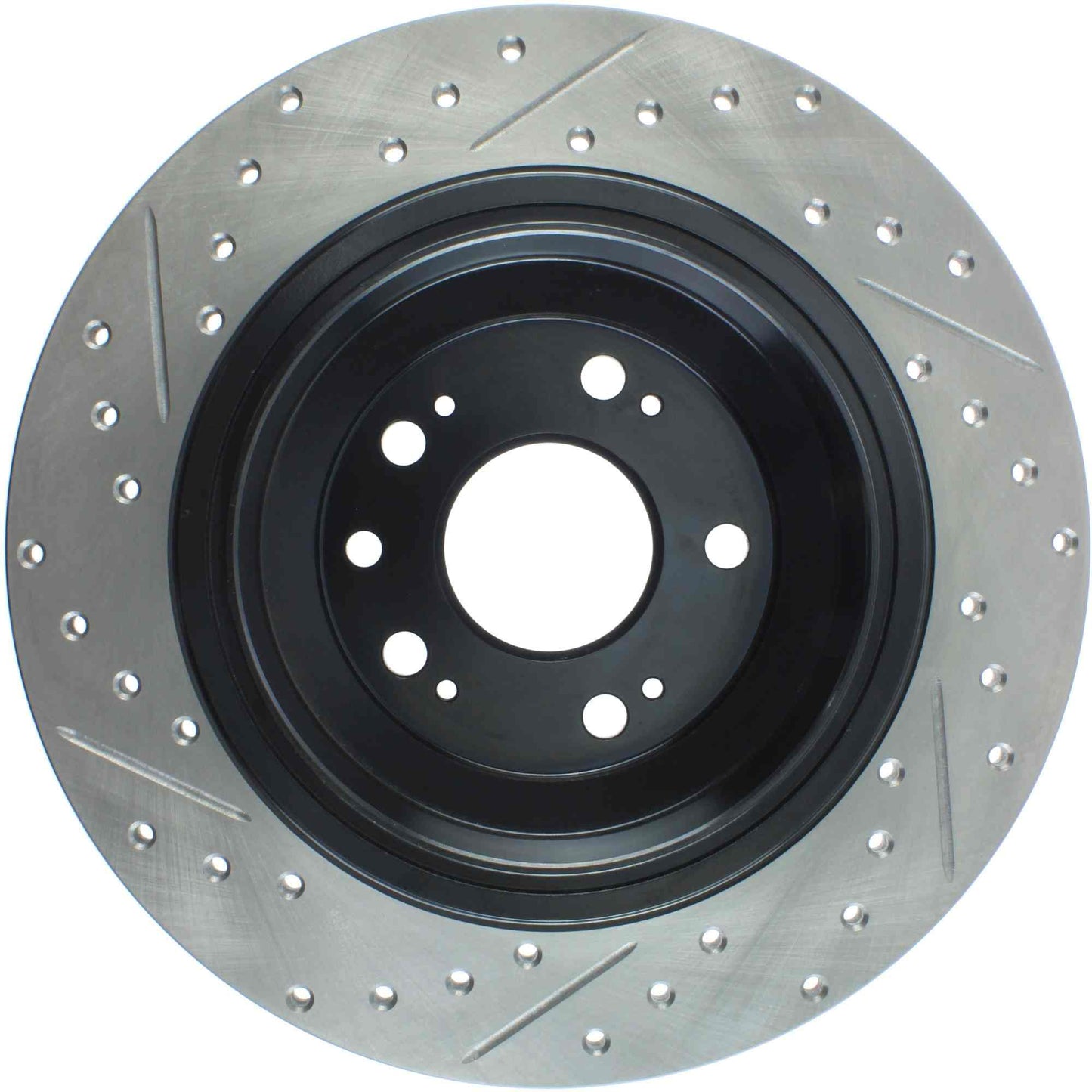 StopTech Sport Drilled/Slotted Brake Rotor; Rear Left
