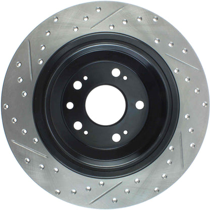 StopTech Sport Drilled/Slotted Brake Rotor; Rear Left