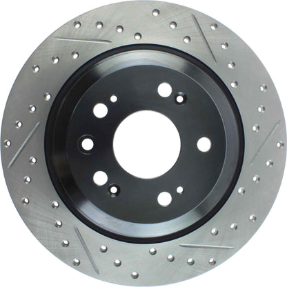 StopTech Sport Drilled/Slotted Brake Rotor; Rear Left