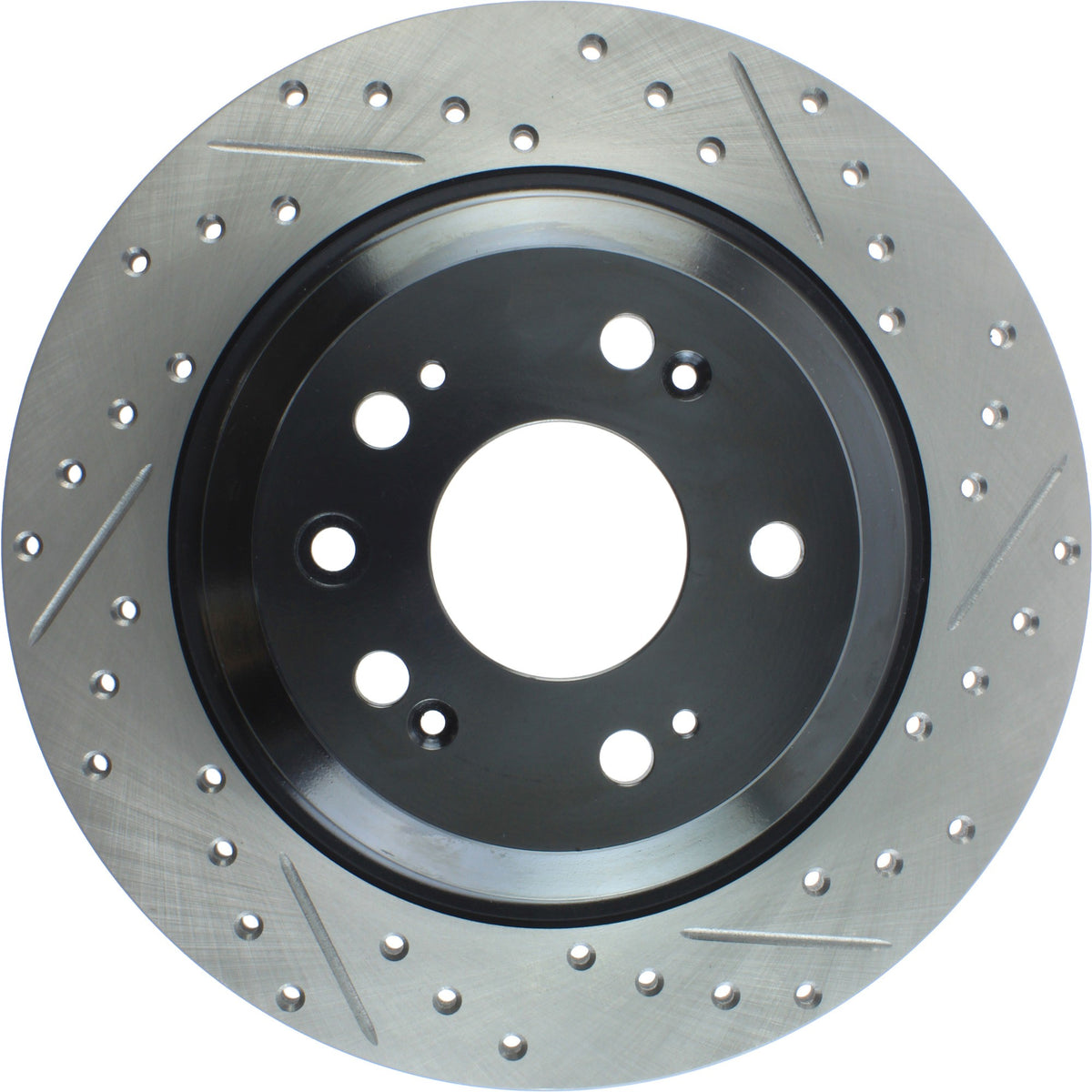 StopTech Sport Drilled/Slotted Brake Rotor; Rear Left