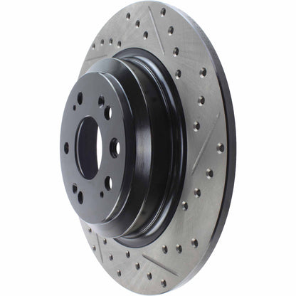 StopTech Sport Drilled/Slotted Brake Rotor; Rear Left