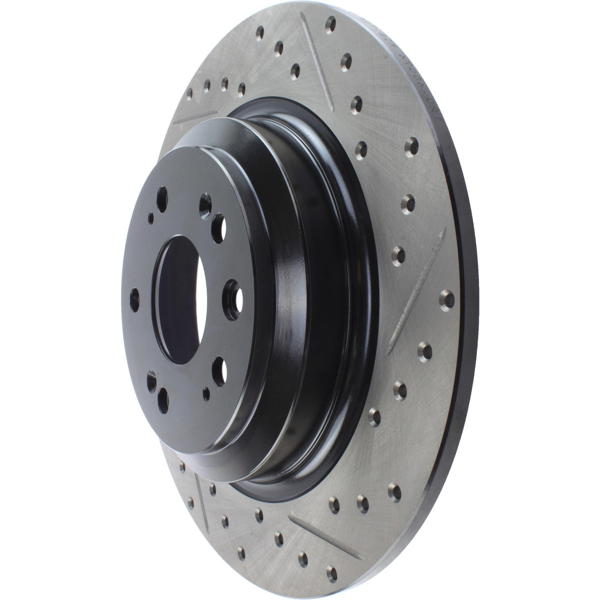 StopTech Sport Drilled/Slotted Brake Rotor; Rear Left