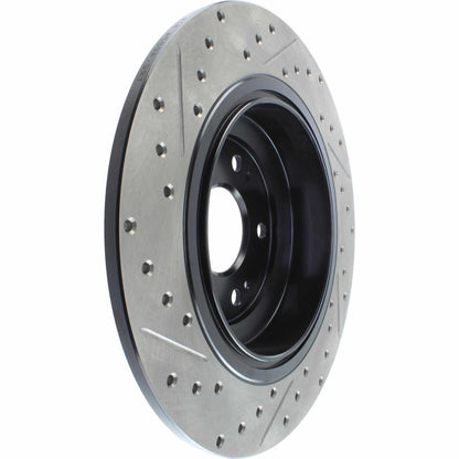 StopTech Sport Drilled/Slotted Brake Rotor; Rear Left