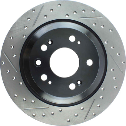StopTech Sport Drilled/Slotted Brake Rotor; Rear Right