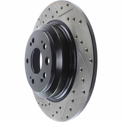 StopTech Sport Drilled/Slotted Brake Rotor; Rear Right