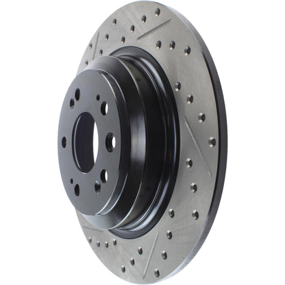 StopTech Sport Drilled/Slotted Brake Rotor; Rear Right