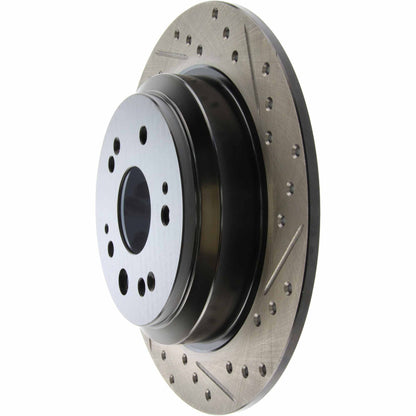 StopTech Sport Drilled/Slotted Brake Rotor; Rear Left