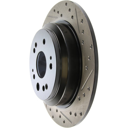StopTech Sport Drilled/Slotted Brake Rotor; Rear Left