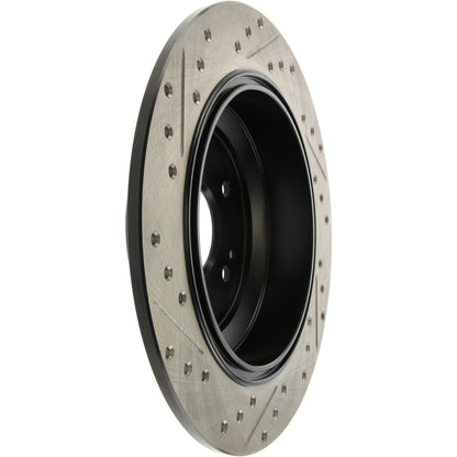 StopTech Sport Drilled/Slotted Brake Rotor; Rear Left