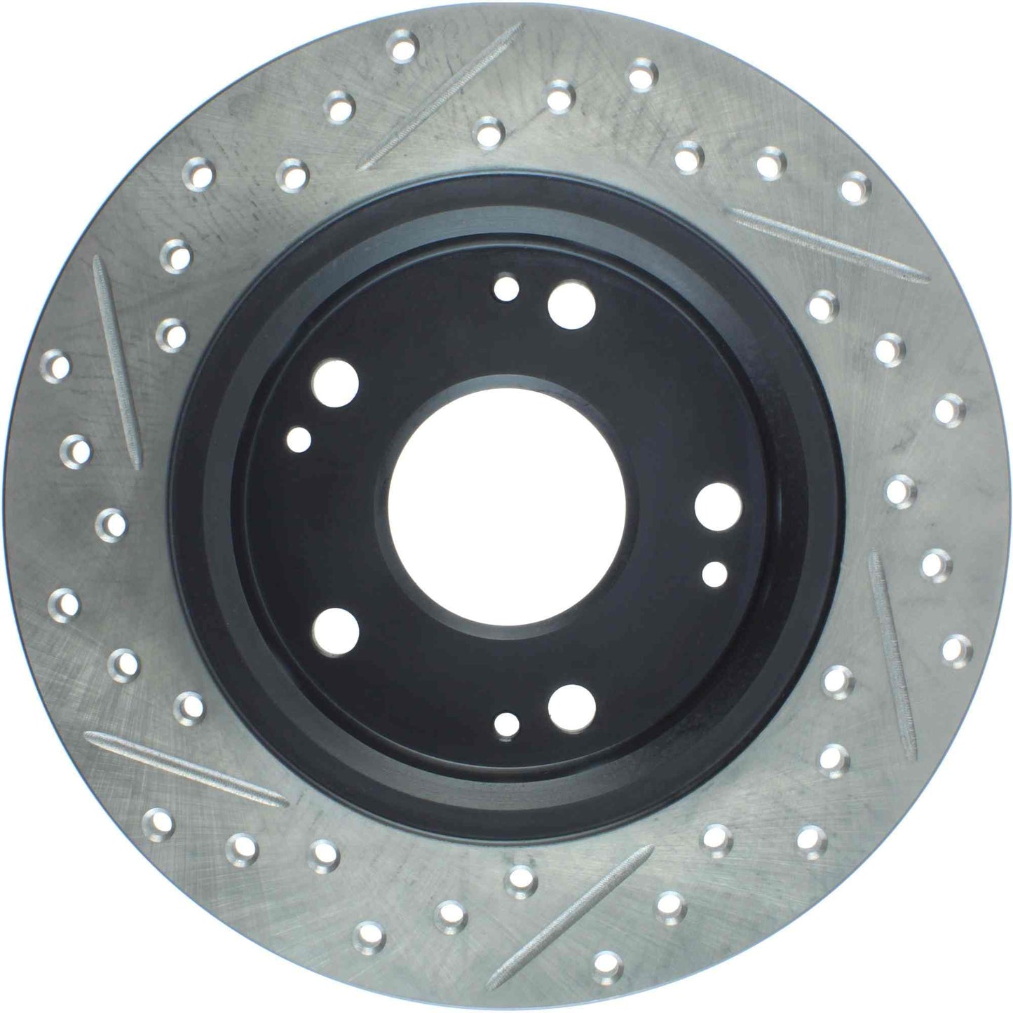 StopTech Sport Drilled/Slotted Brake Rotor; Rear Left