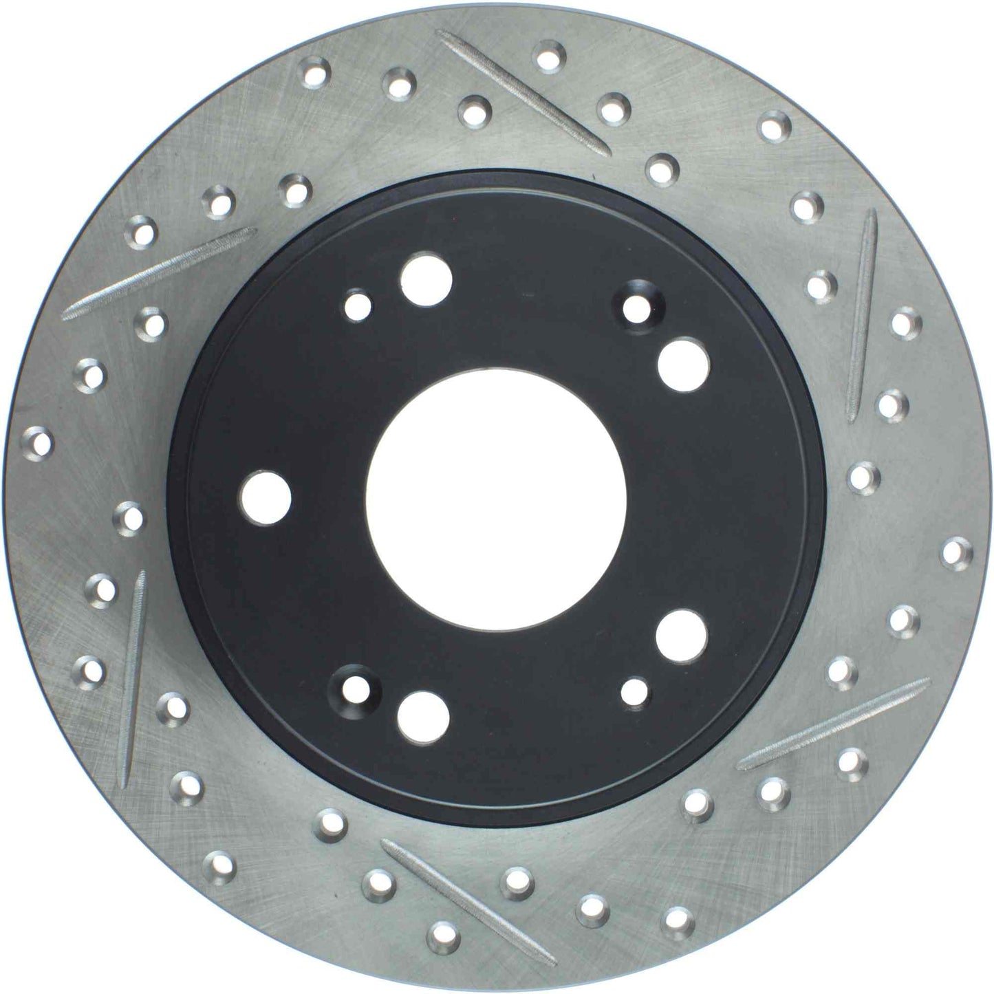 StopTech Sport Drilled/Slotted Brake Rotor; Rear Left