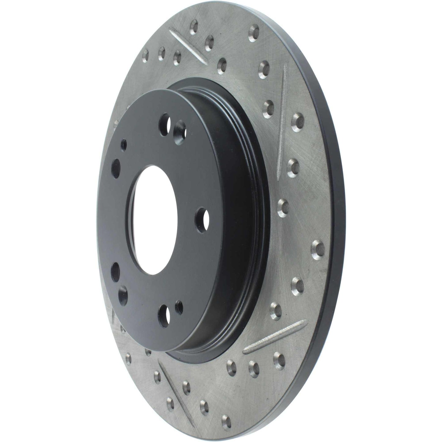 StopTech Sport Drilled/Slotted Brake Rotor; Rear Left