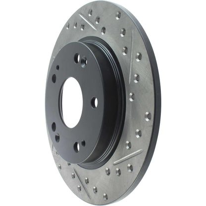 StopTech Sport Drilled/Slotted Brake Rotor; Rear Left