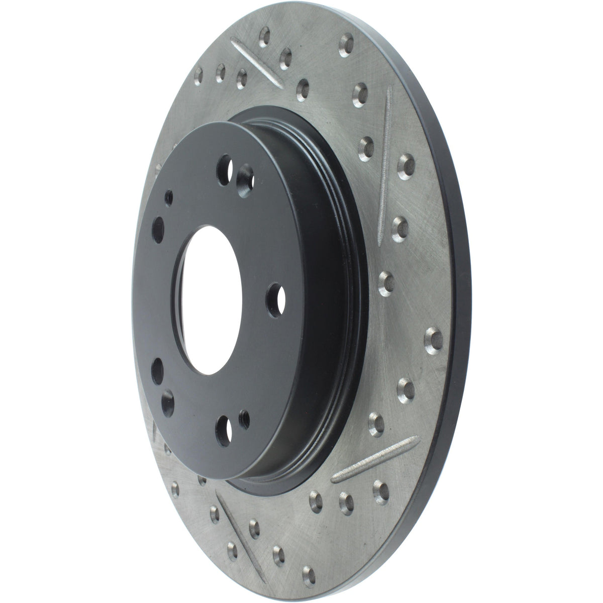 StopTech Sport Drilled/Slotted Brake Rotor; Rear Left