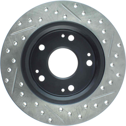 StopTech Sport Drilled/Slotted Brake Rotor; Rear Right