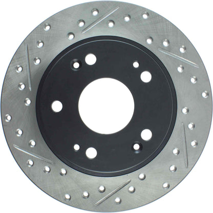 StopTech Sport Drilled/Slotted Brake Rotor; Rear Right