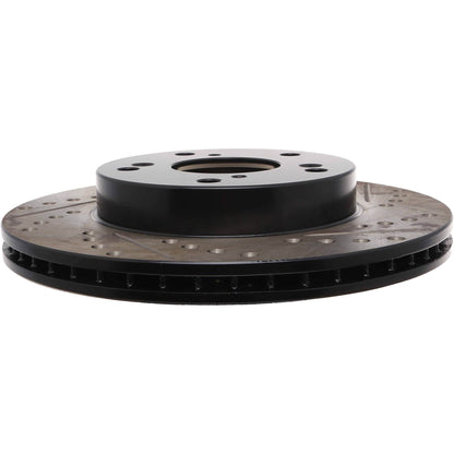 StopTech Sport Drilled/Slotted Brake Rotor; Front Left