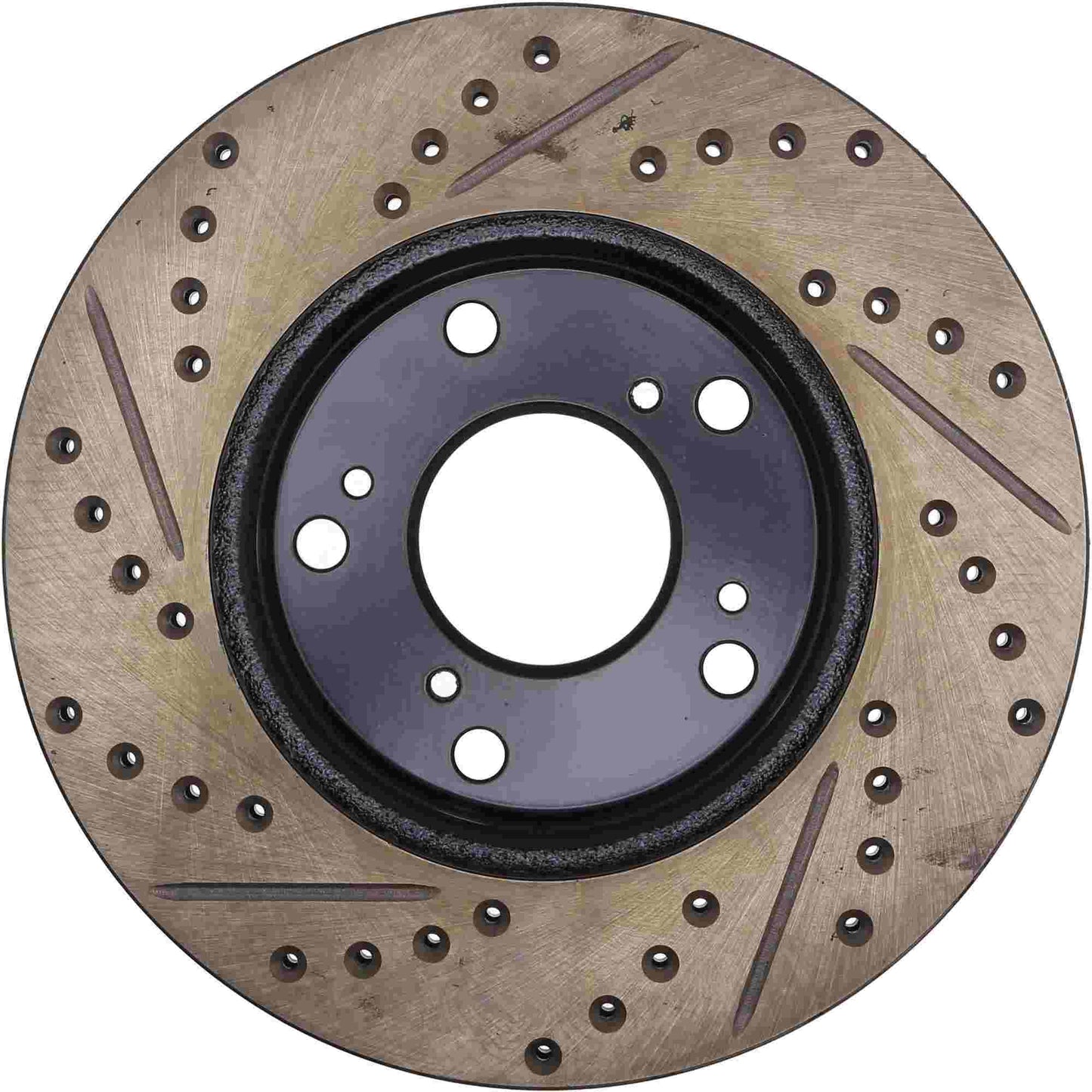 StopTech Sport Drilled/Slotted Brake Rotor; Front Left