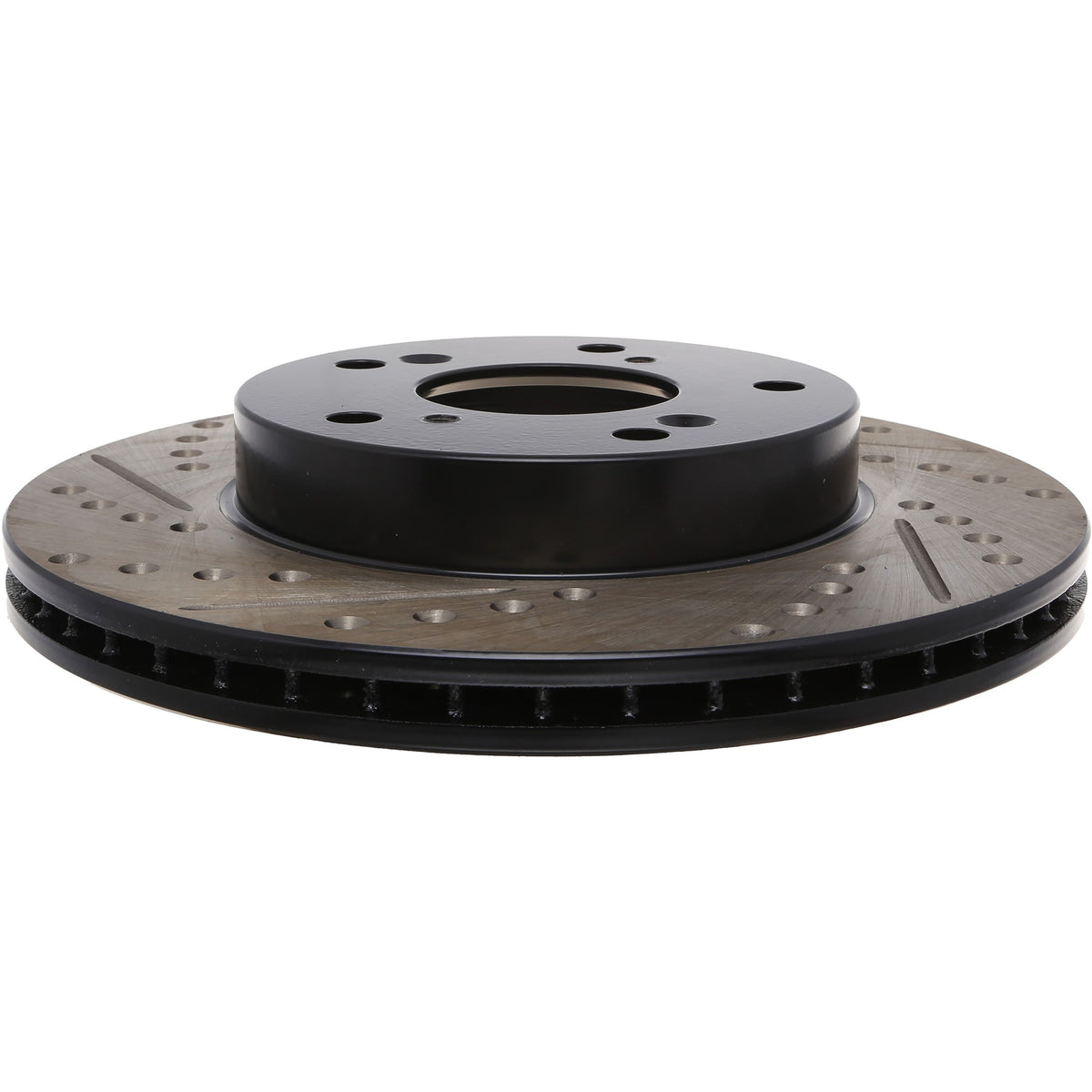 StopTech Sport Drilled/Slotted Brake Rotor; Front Right