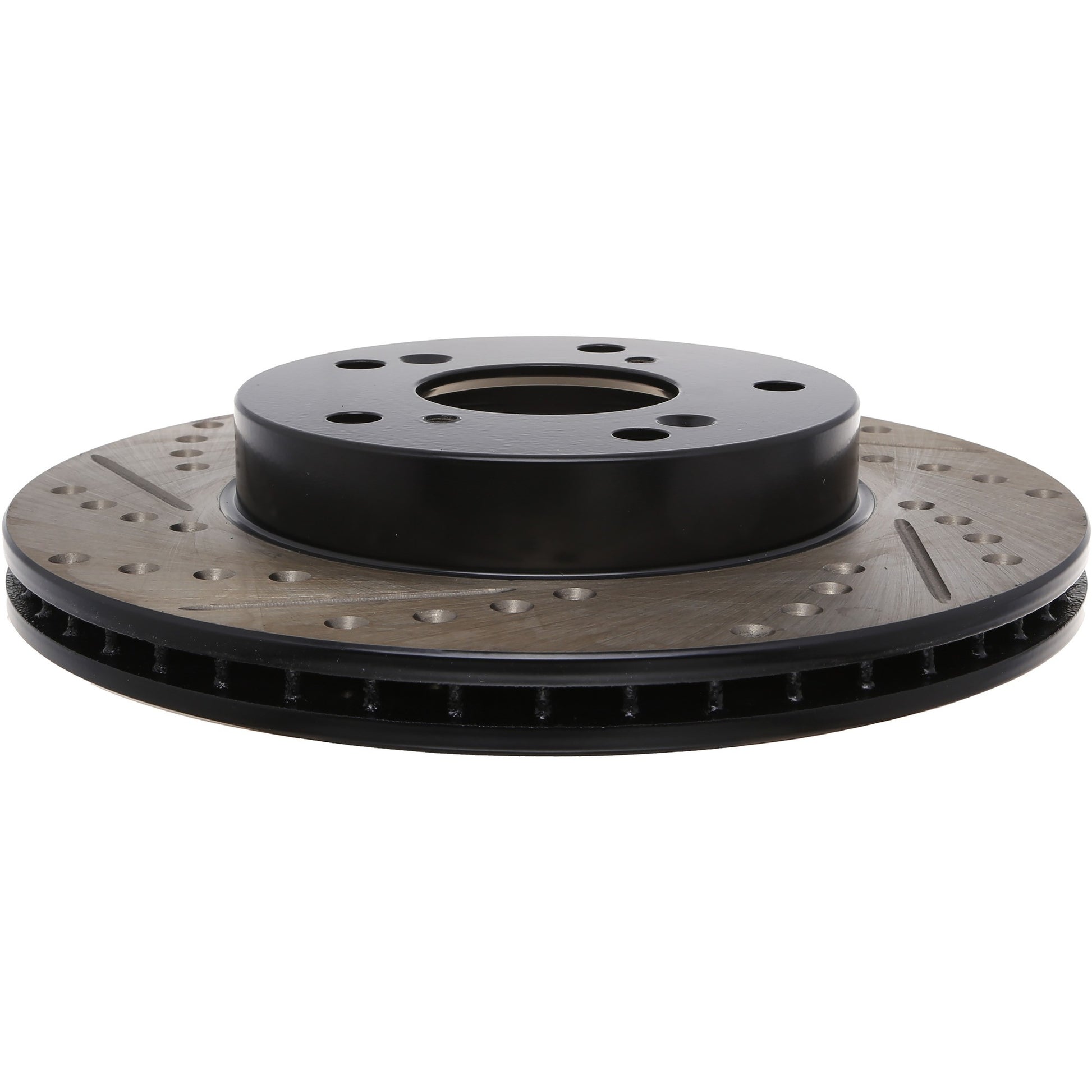 StopTech Sport Drilled/Slotted Brake Rotor; Front Right