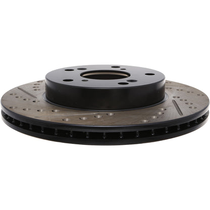 StopTech Sport Drilled/Slotted Brake Rotor; Front Right