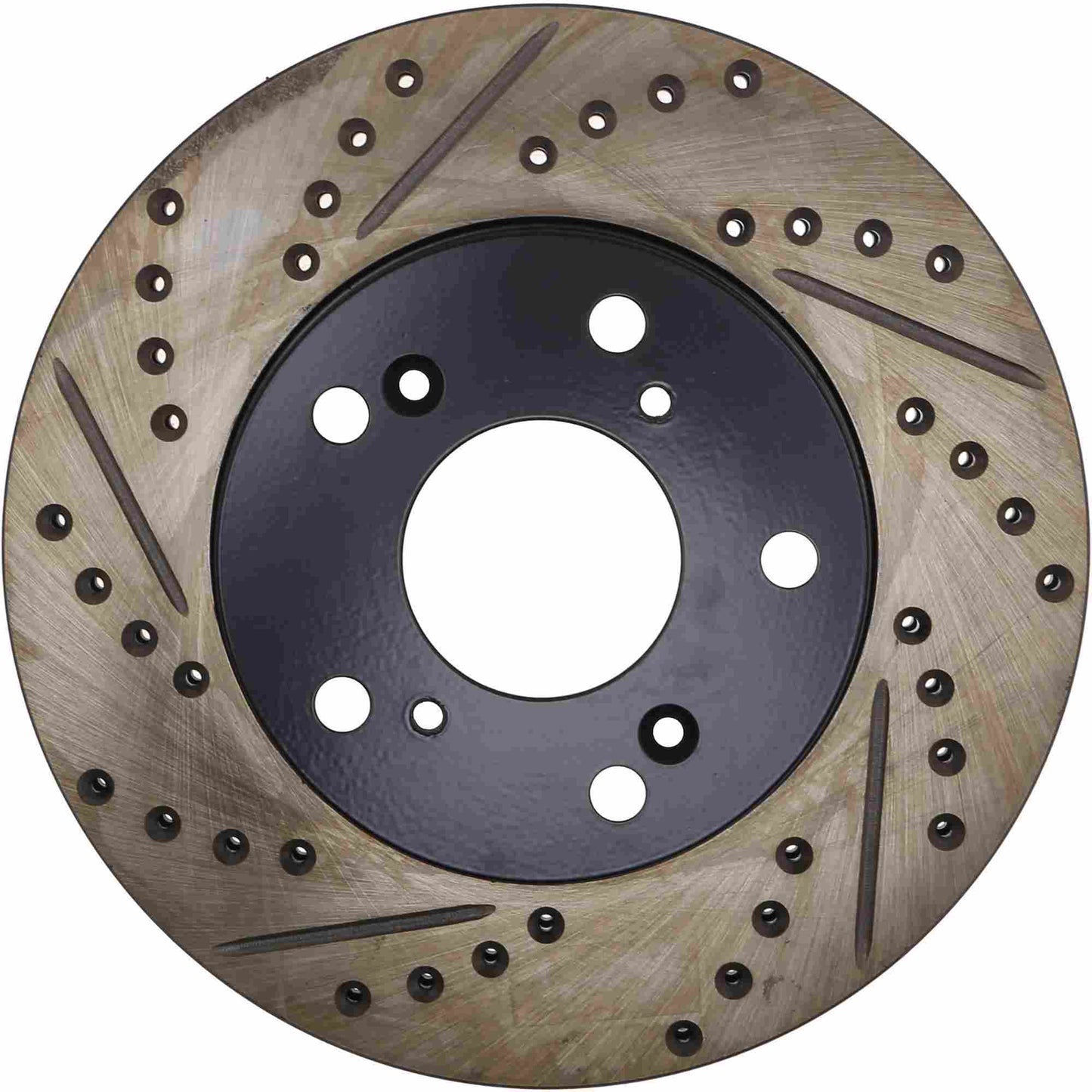 StopTech Sport Drilled/Slotted Brake Rotor; Front Right