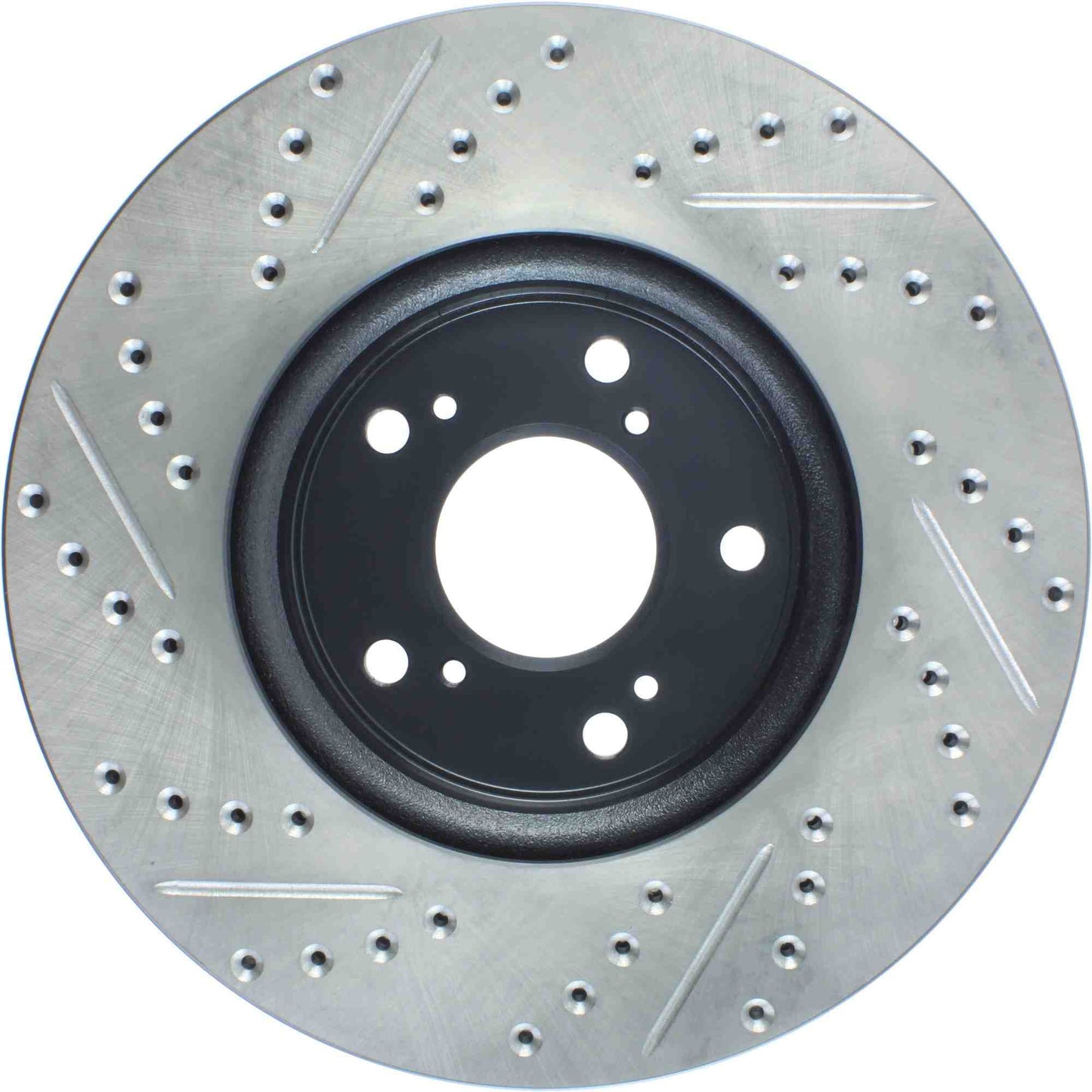StopTech Sport Drilled/Slotted Brake Rotor; Front Left