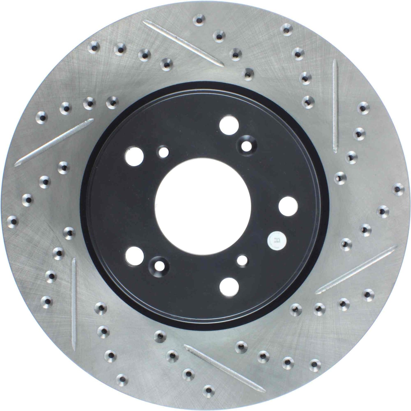 StopTech Sport Drilled/Slotted Brake Rotor; Front Left
