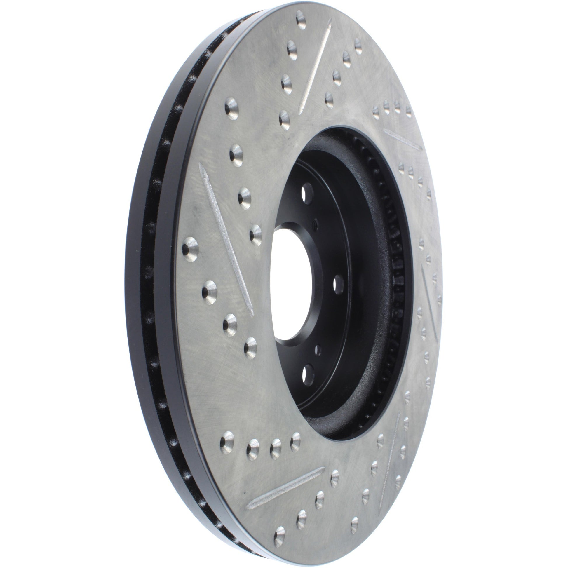 StopTech Sport Drilled/Slotted Brake Rotor; Front Left