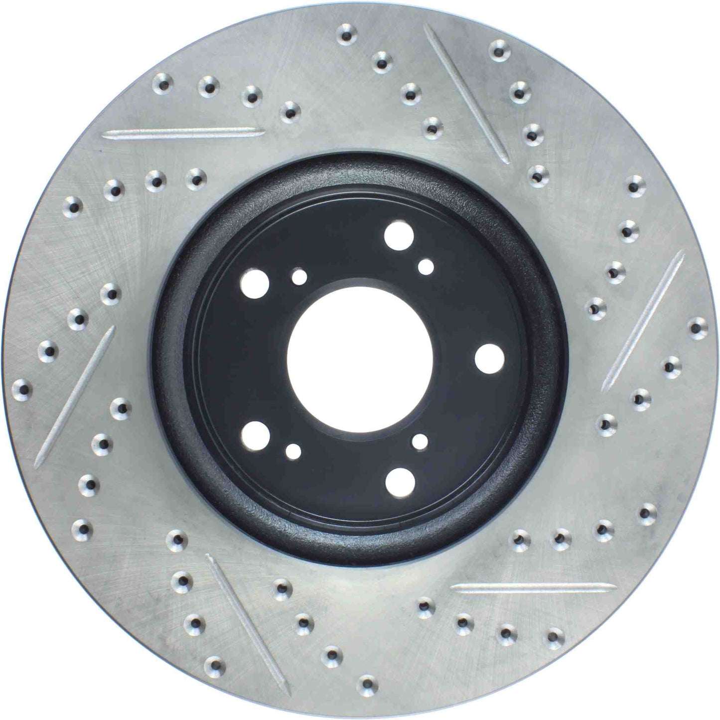 StopTech Sport Drilled/Slotted Brake Rotor; Front Right
